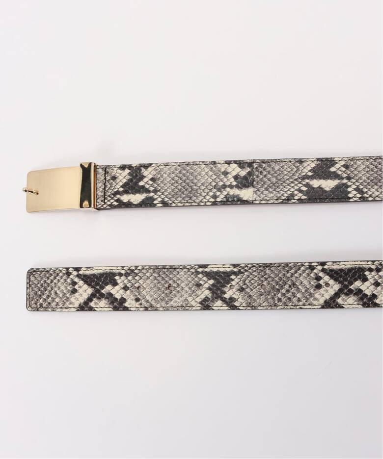 MAISON BOINET/メゾン ボワネ】 PYTHON PRINT BELT（ベルト）｜L  display picture 1