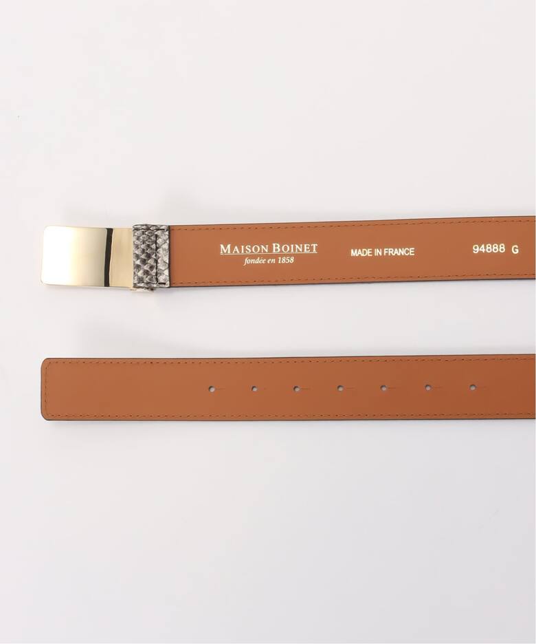 MAISON BOINET PYTHON SKIN FRENCH BELT Maison Boinet Belts for Women - Vestiaire Collective main image 3