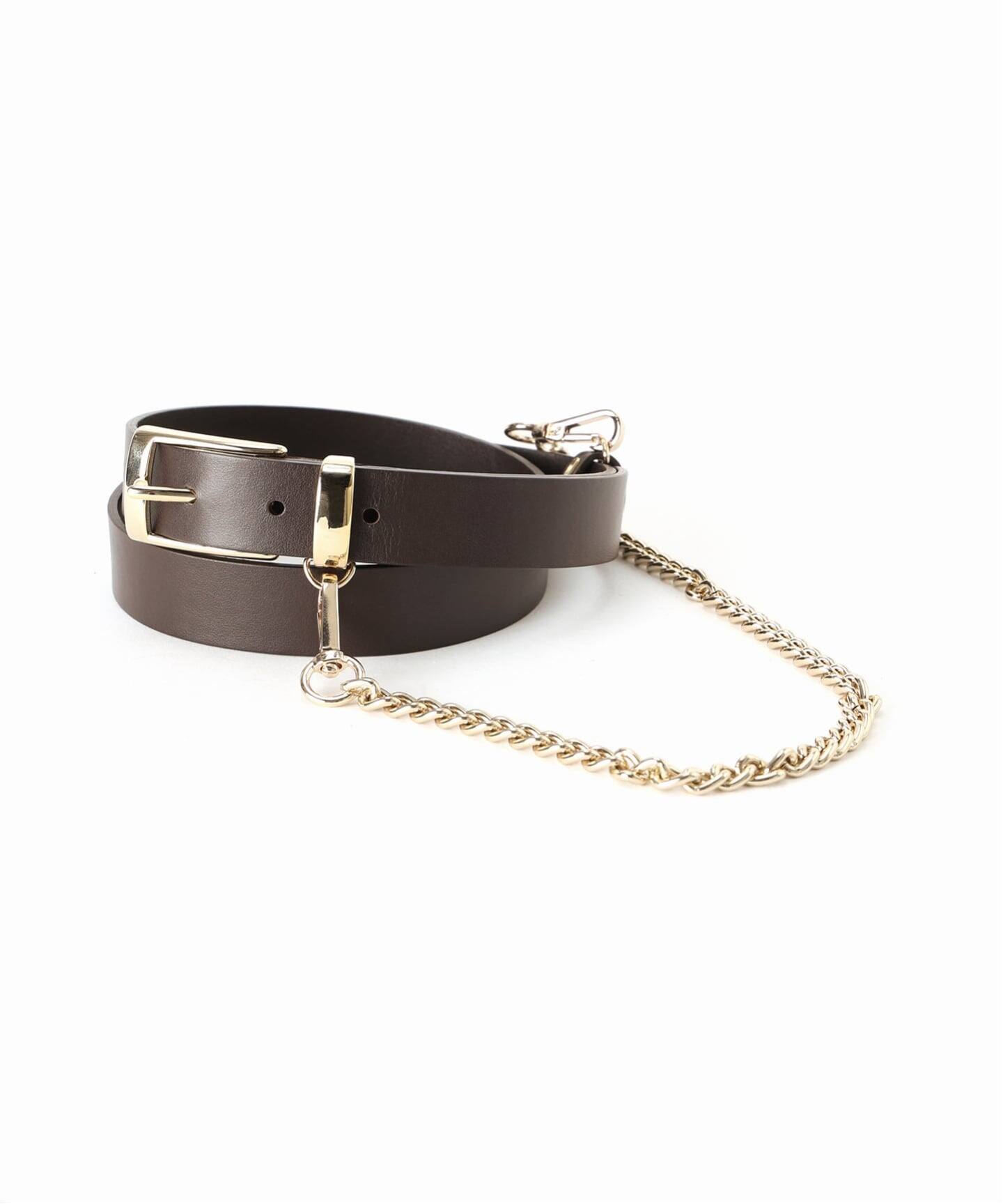 LEFIJE/レフィエ】別注2way chain leather belt（ベルト）｜AP STUDIO