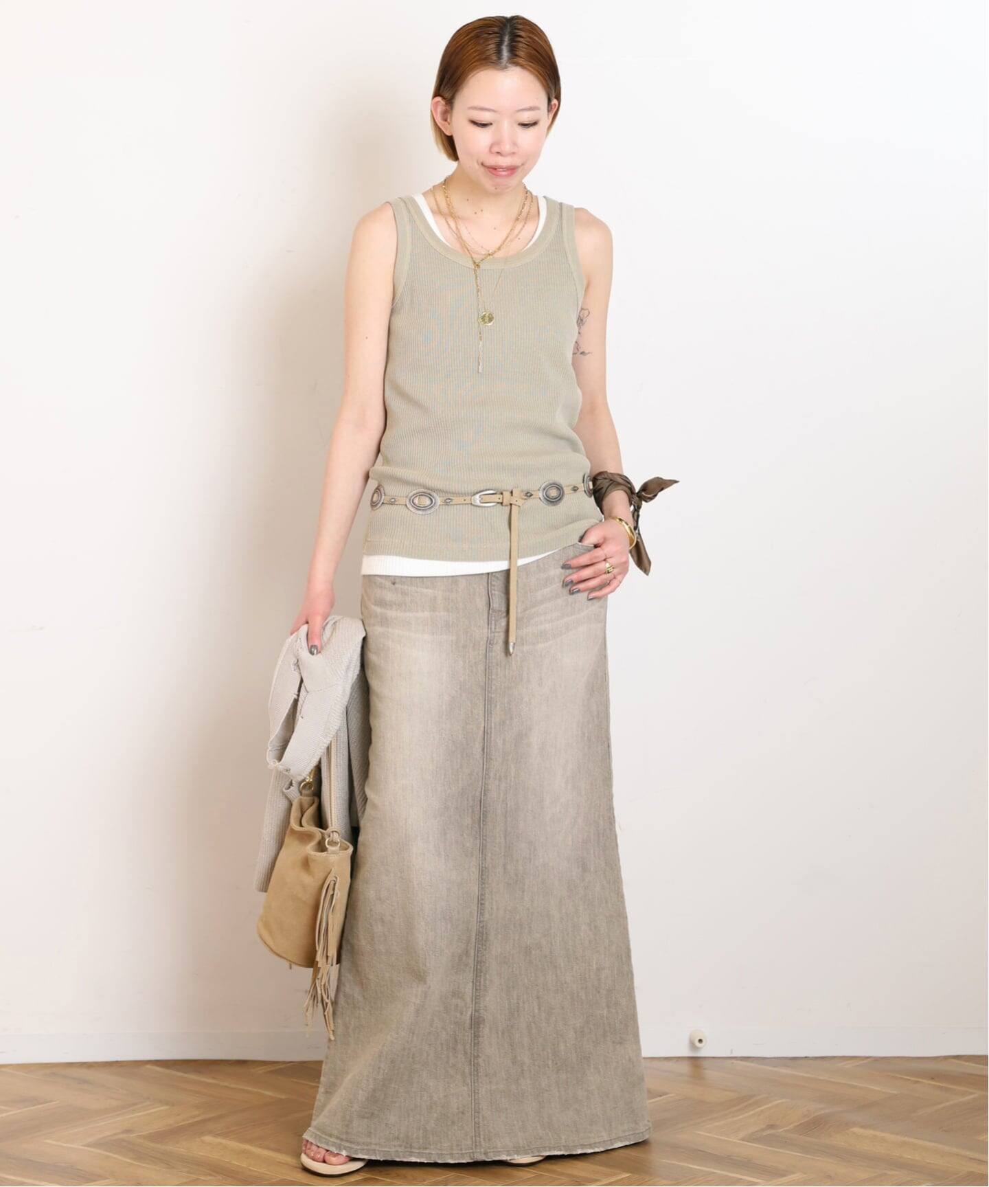 PUNTOVITA/プントヴィータ】CONCHO SUEDE BELT（ベルト）｜AP STUDIO