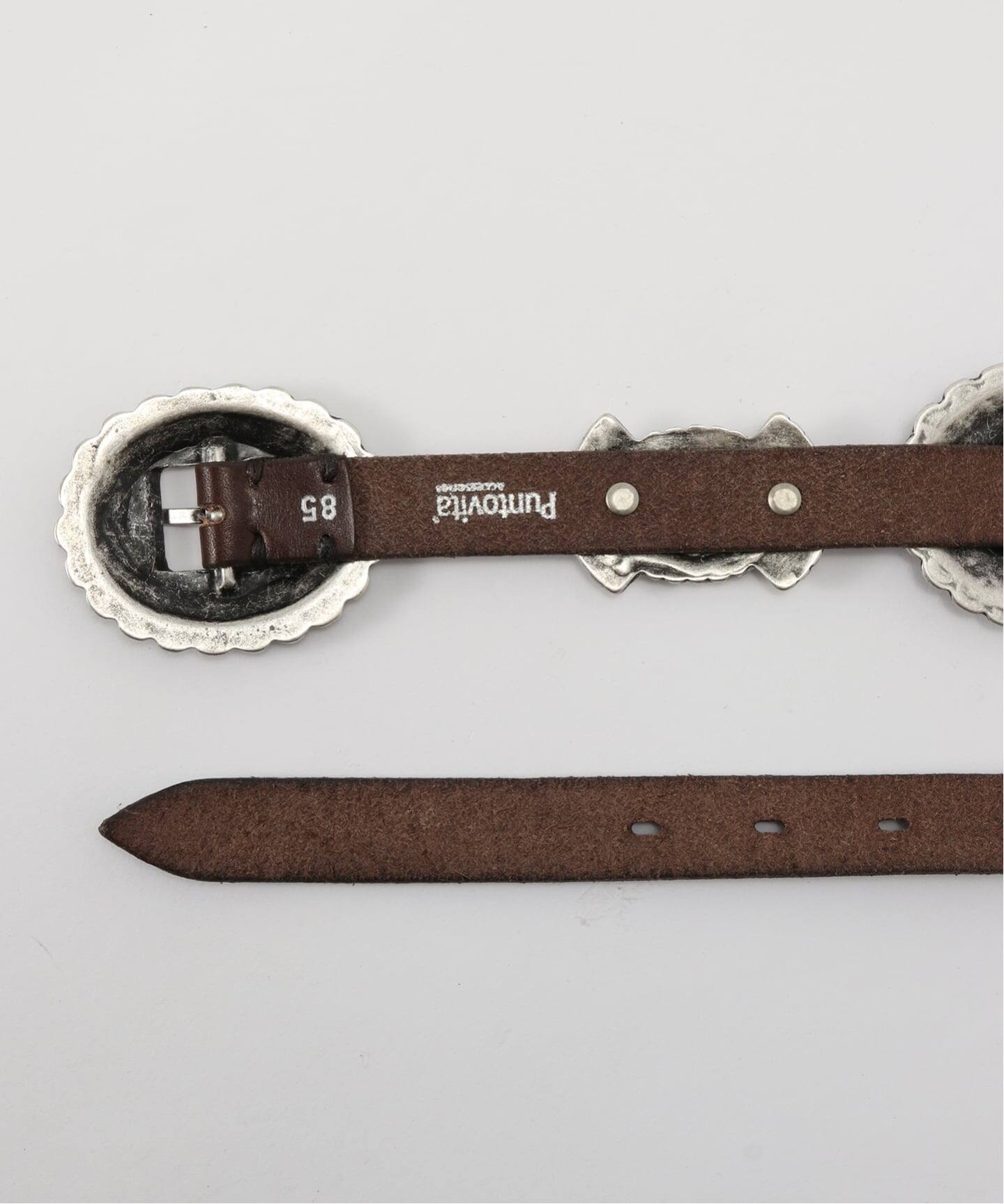 PUNTOVITA/プントヴィータ】CONCHO LEATHER BELT（ベルト）｜AP STUDIO