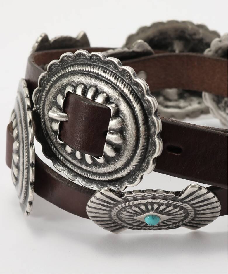 PUNTOVITA/プントヴィータ】CONCHO LEATHER BELT（ベルト）｜AP STUDIO