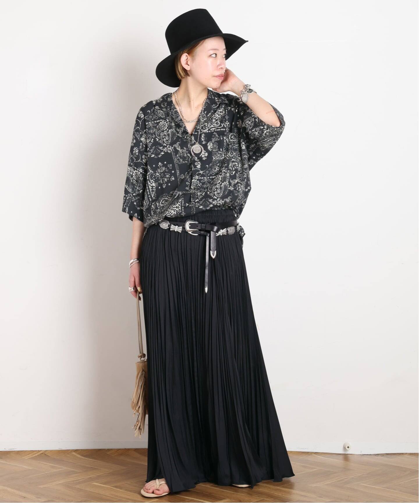 PUNTOVITA/プントヴィータ】CONCHO LEATHER SKINY BELT（ベルト）｜AP
