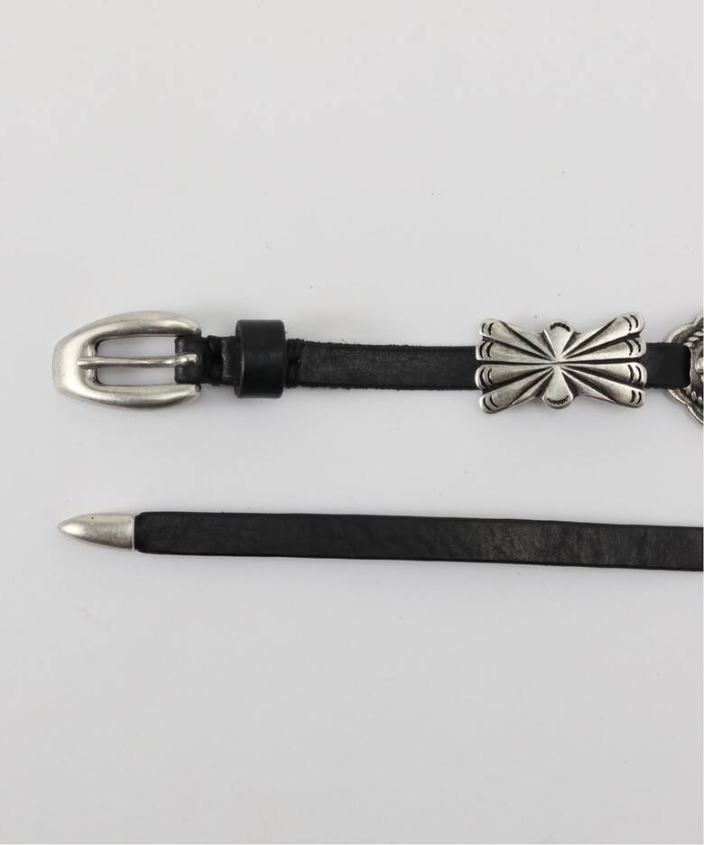 PUNTOVITA/プントヴィータ】CONCHO LEATHER SKINY BELT（ベルト）｜AP 