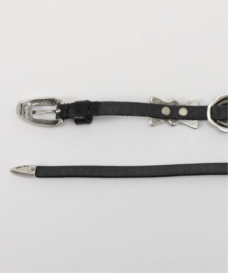 PUNTOVITA/プントヴィータ】CONCHO LEATHER SKINY BELT（ベルト）｜AP 
