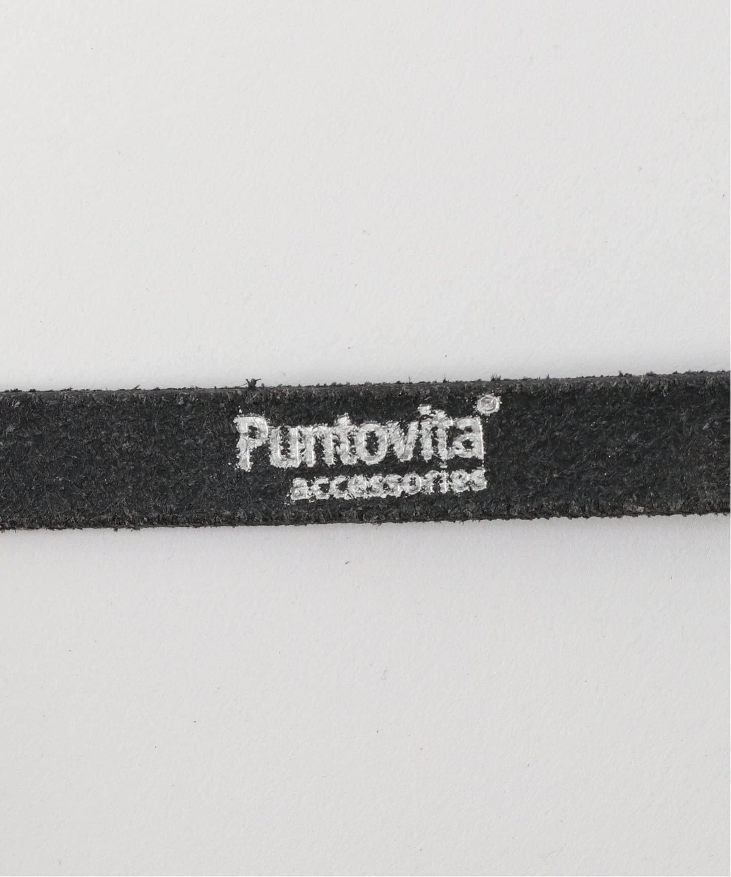 PUNTOVITA/プントヴィータ】CONCHO LEATHER SKINY BELT（ベルト）｜AP