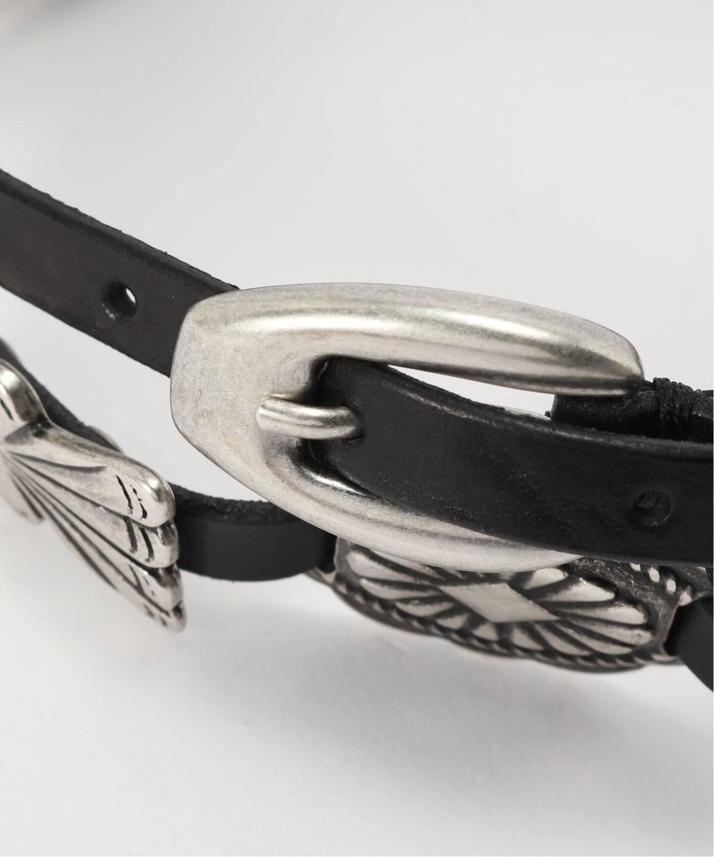 【PUNTOVITA/プントヴィータ】 BLACK CONCHO BELT PUNTOVITA/プントヴィータ】 BLACK CONCHO BELT（ベルト）｜L