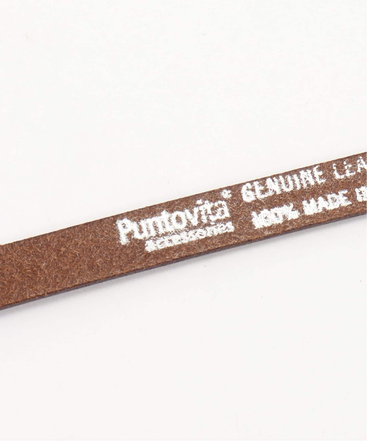 PUNTOVITA/プントヴィータ】concho leather skinny belt（ベルト）｜AP