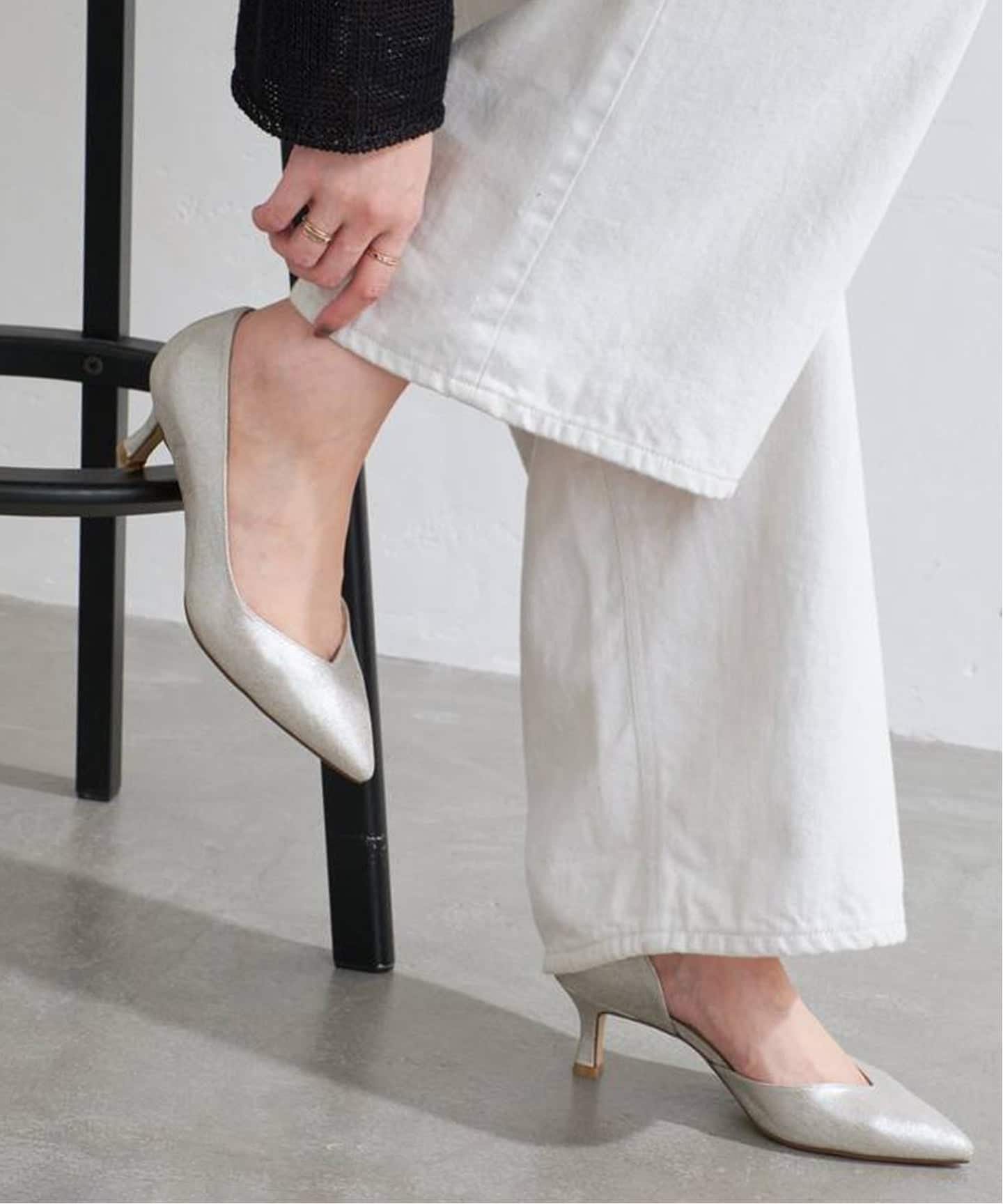 LE TALON｜ル タロンのパンプス（レディース／カラーがシルバー）の