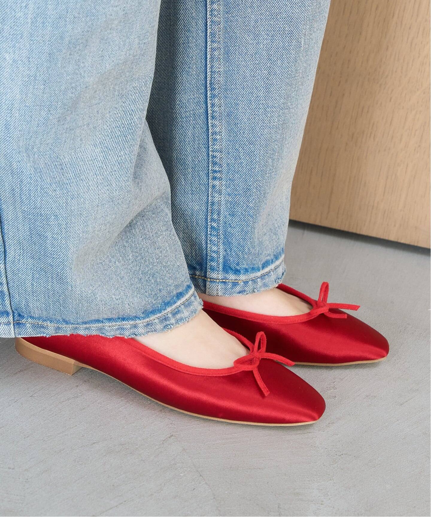 【新品】ルタロン　フレンチスクエアバレエ　赤23.5cm Le Talon - 【新品】ルタロン フレンチスクエアバレエ 赤23.5cmの通販