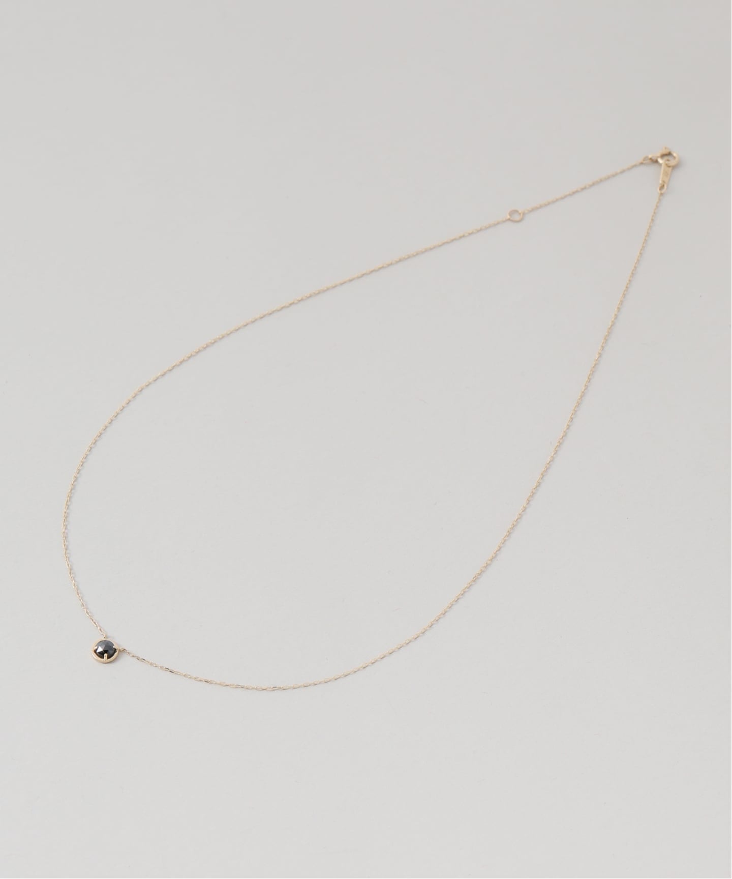 ブラックダイヤローズカットネックレス K10（ネックレス）｜Lilas