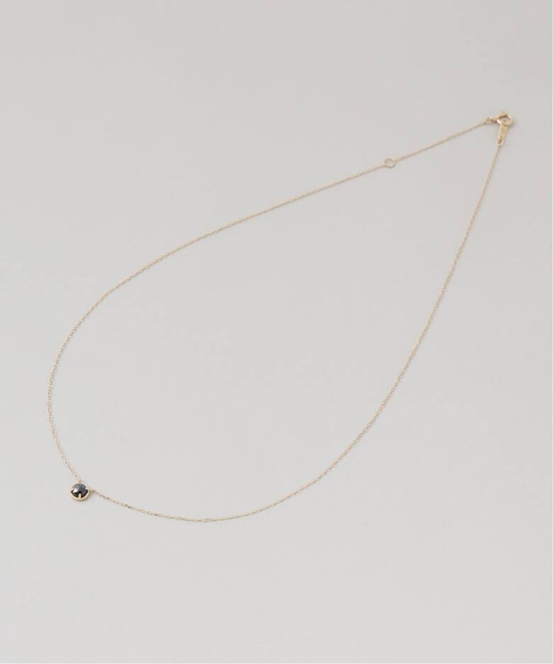 ブラックダイヤローズカットネックレス K10（ネックレス）｜Lilas 