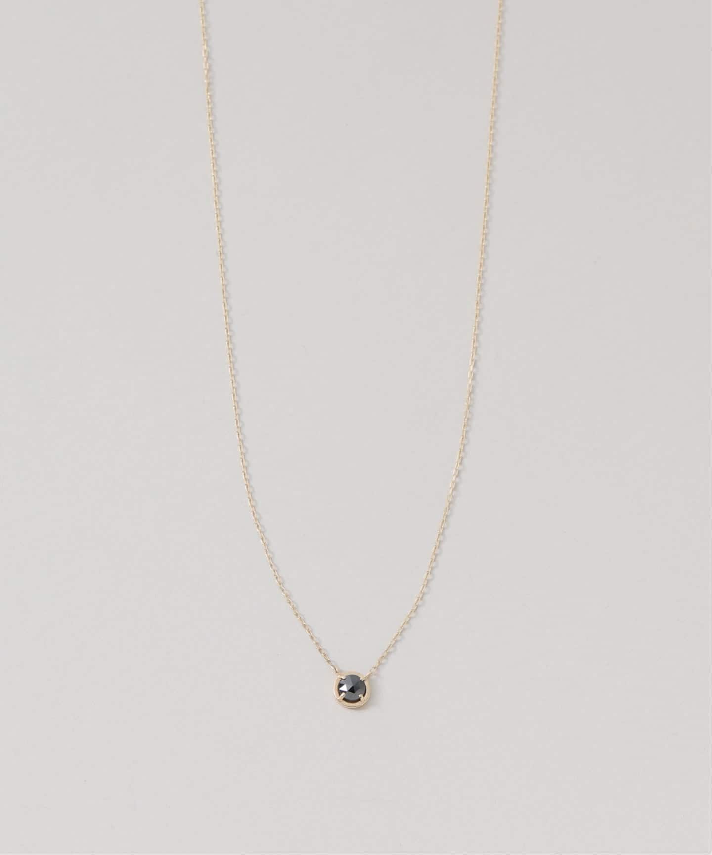 ブラックダイヤローズカットネックレス K10（ネックレス）｜Lilas