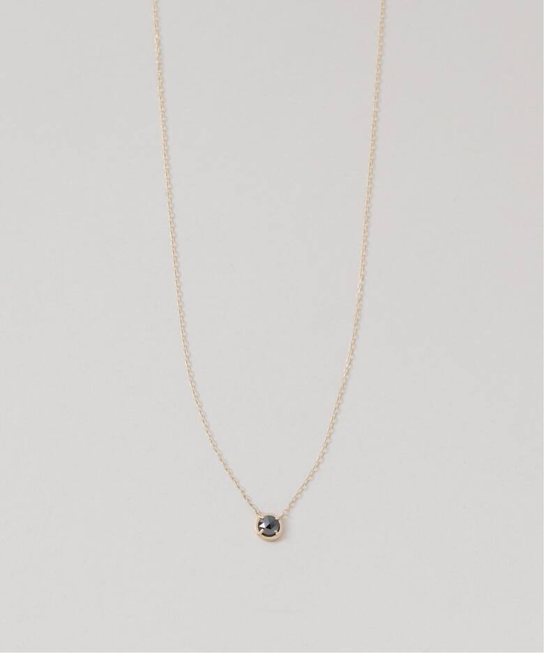 ブラックダイヤローズカットネックレス K10（ネックレス）｜Lilas 