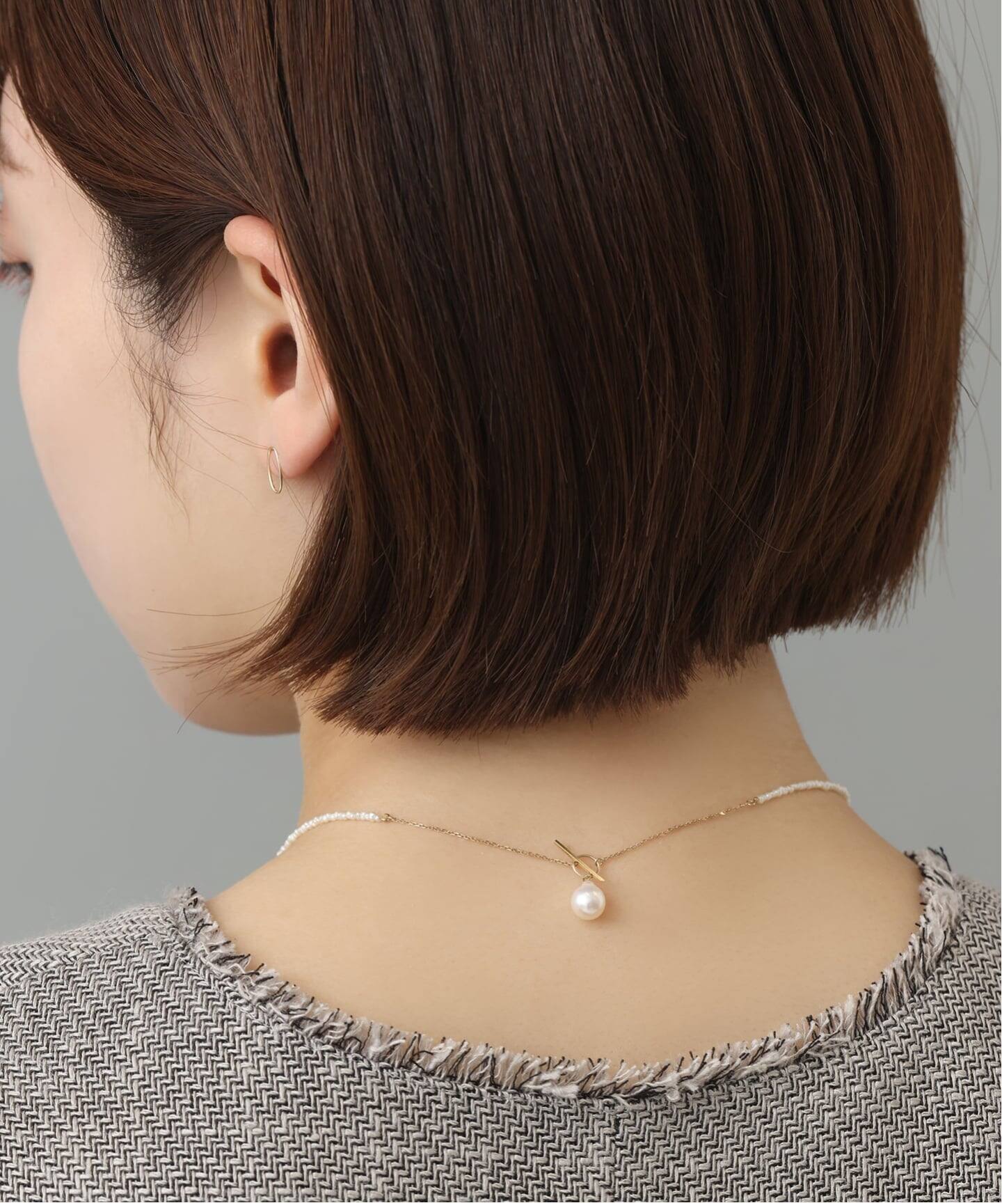 WEB限定》シードパールチェーンネックレス K10（ネックレス）｜Lilas