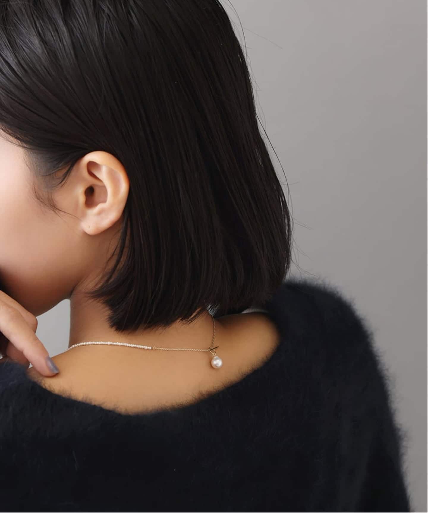 WEB限定》シードパールチェーンネックレス K10（ネックレス）｜Lilas