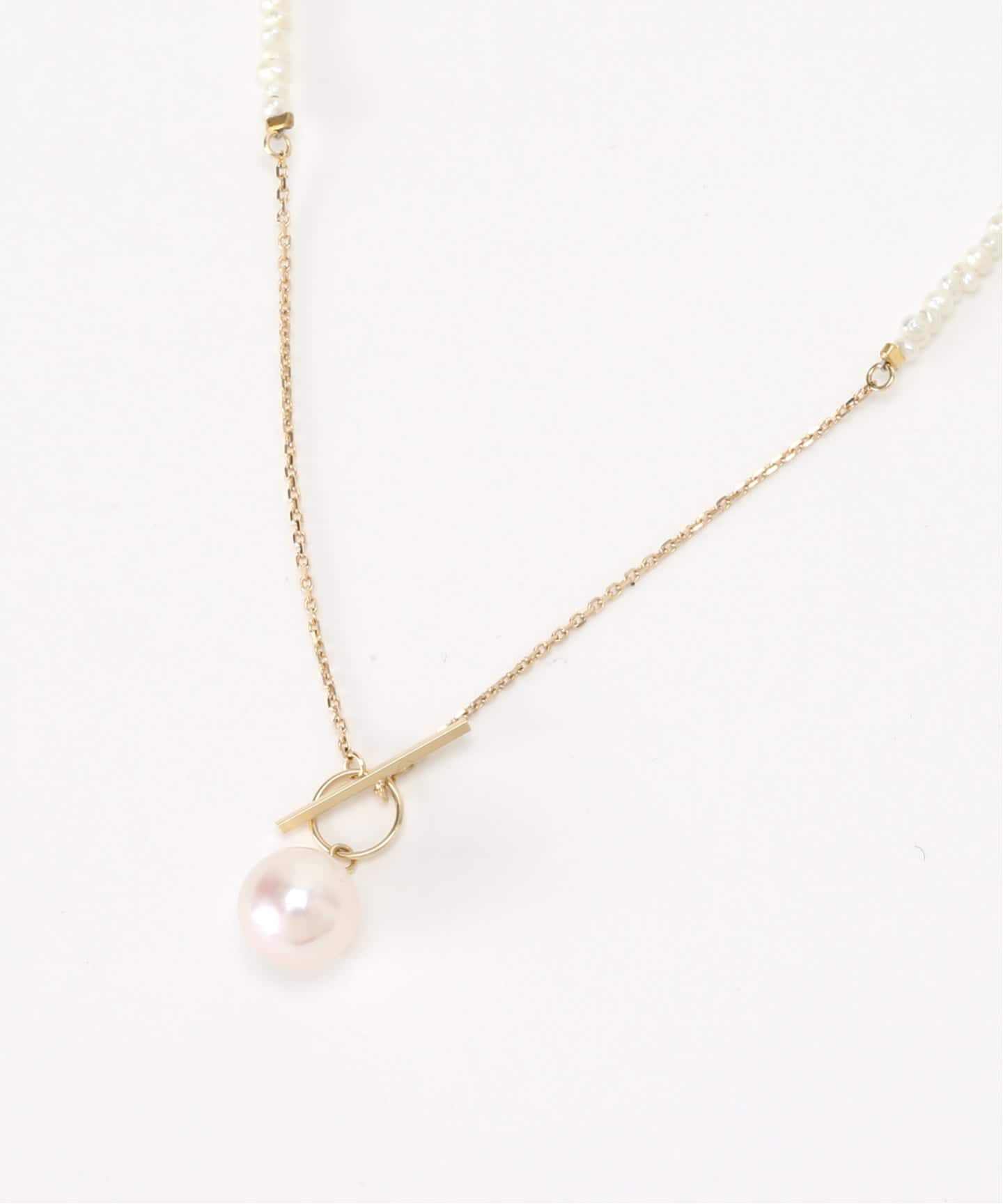 Lilias シードパールチェーンネックレス K10ゴールド WEB限定》シードパールチェーンネックレス K10（ネックレス）｜Lilas