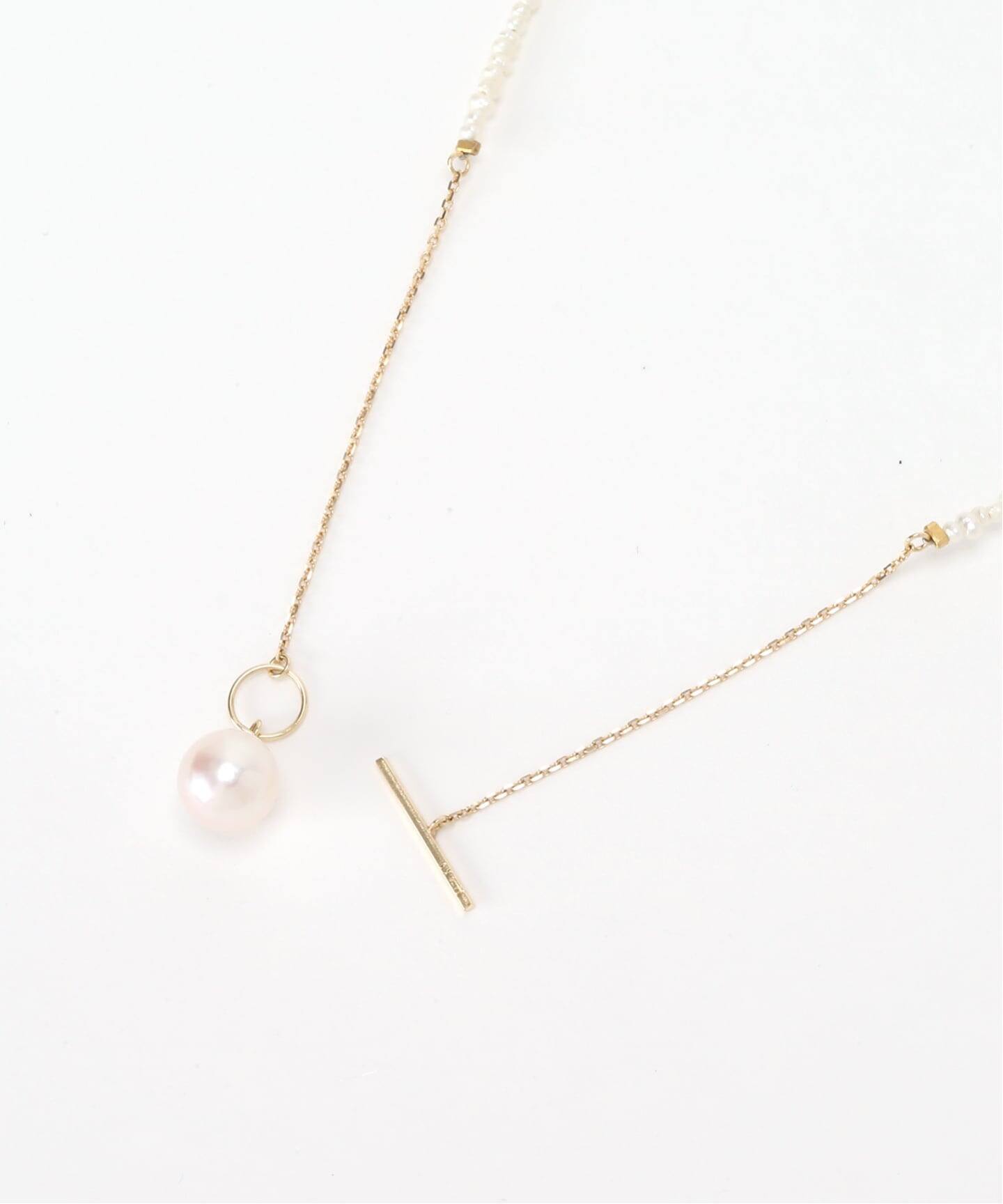 Lilias シードパールチェーンネックレス K10ゴールド WEB限定》シードパールチェーンネックレス K10（ネックレス）｜Lilas