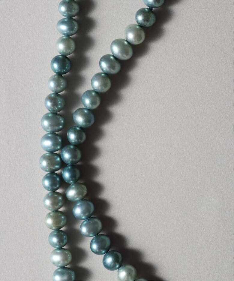 予約》エシカルインディゴパール40cmネックレス K10（ネックレス 