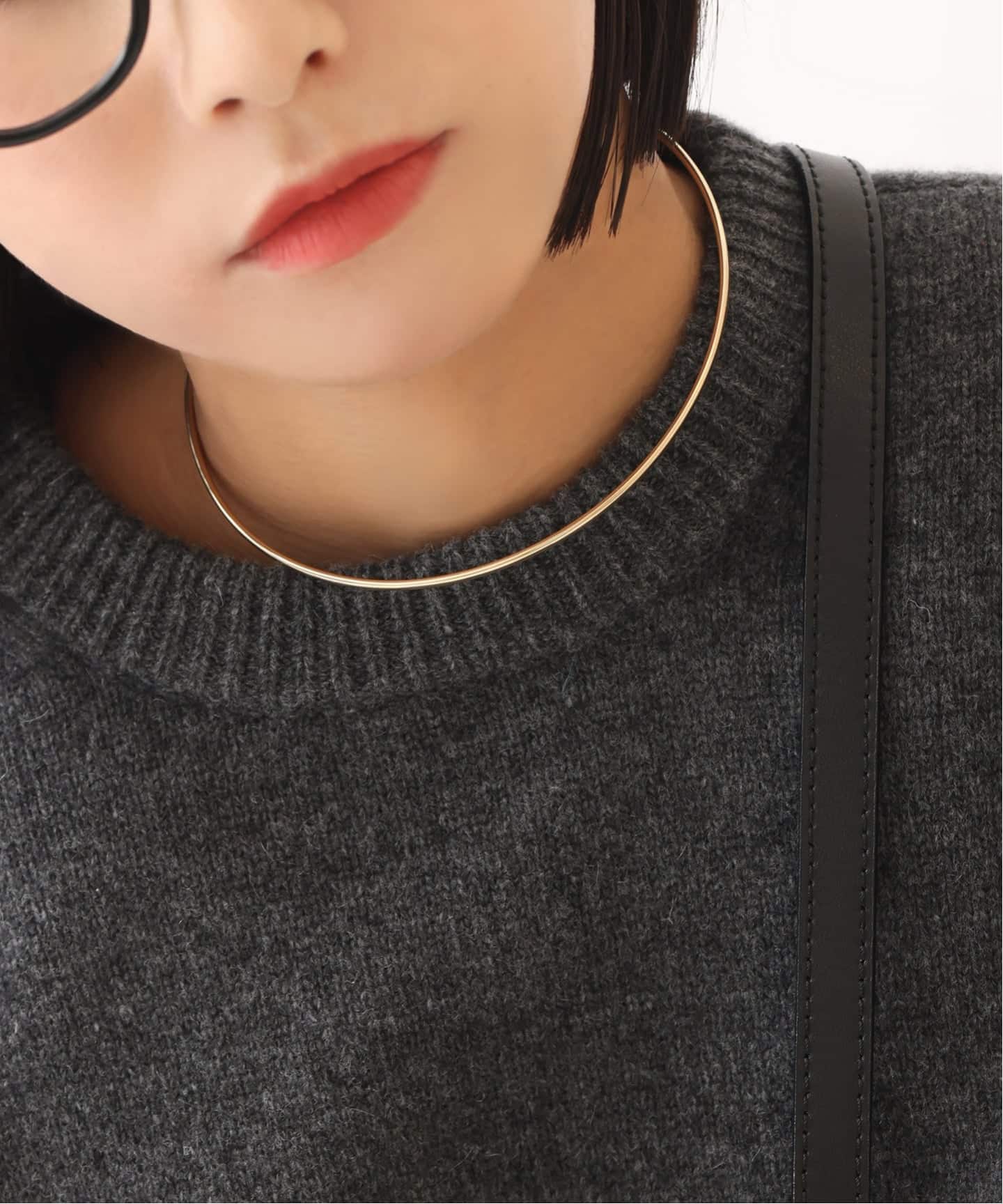 2.5パイプCガタチョーカー K10（ネックレス）｜Lilas（リラ）の通販