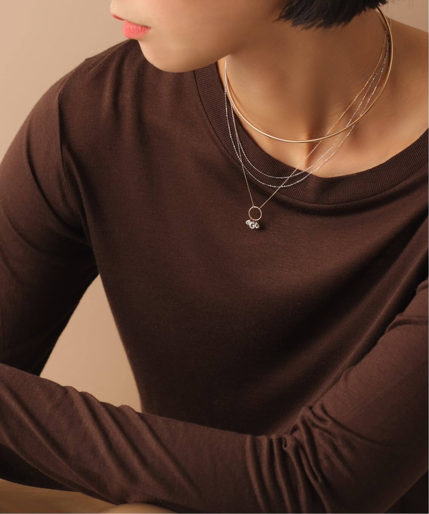 2.5パイプCガタチョーカー K10（ネックレス）｜Lilas（リラ）の通販