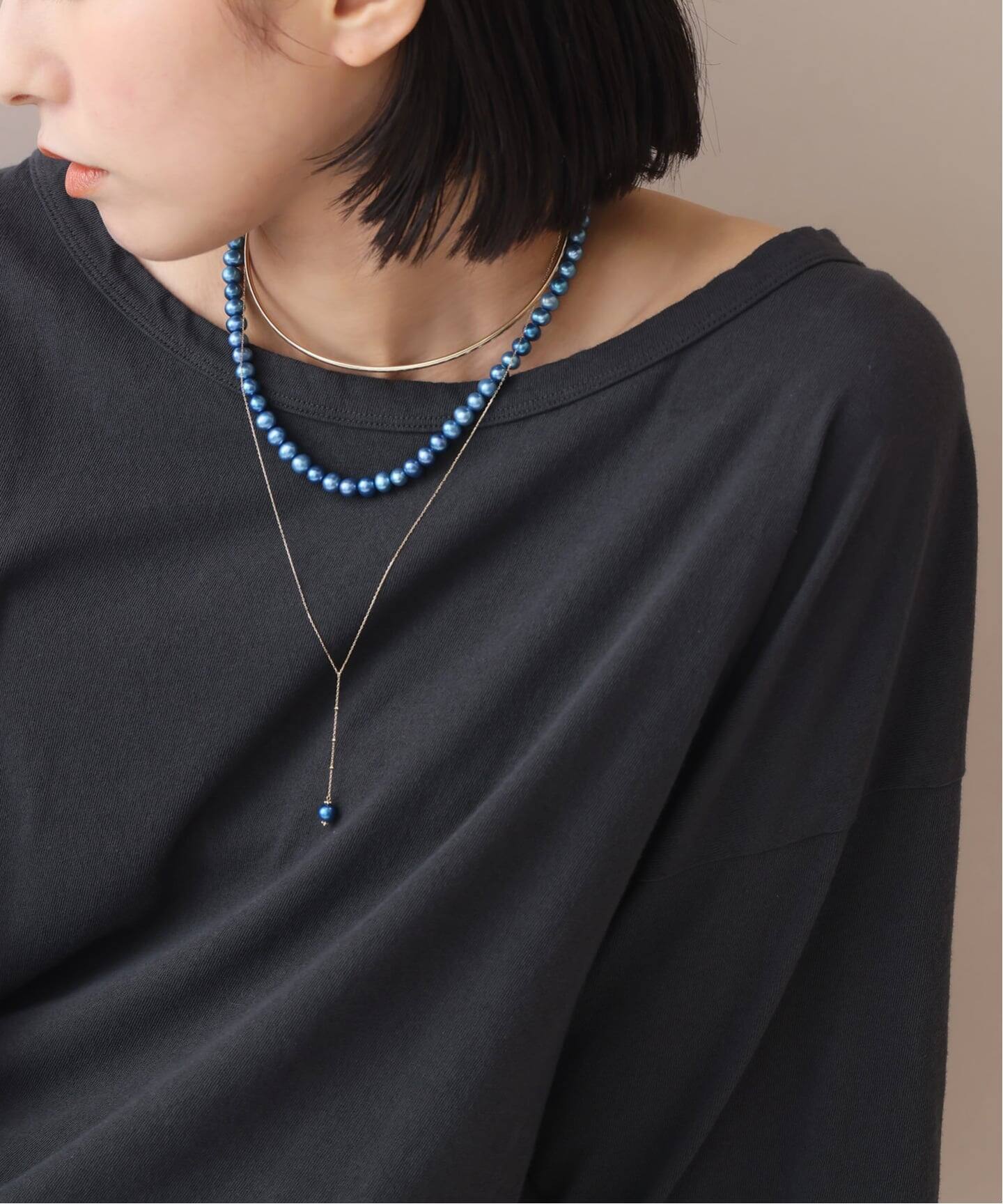 2.5パイプCガタチョーカー K10（ネックレス）｜Lilas（リラ）の通販