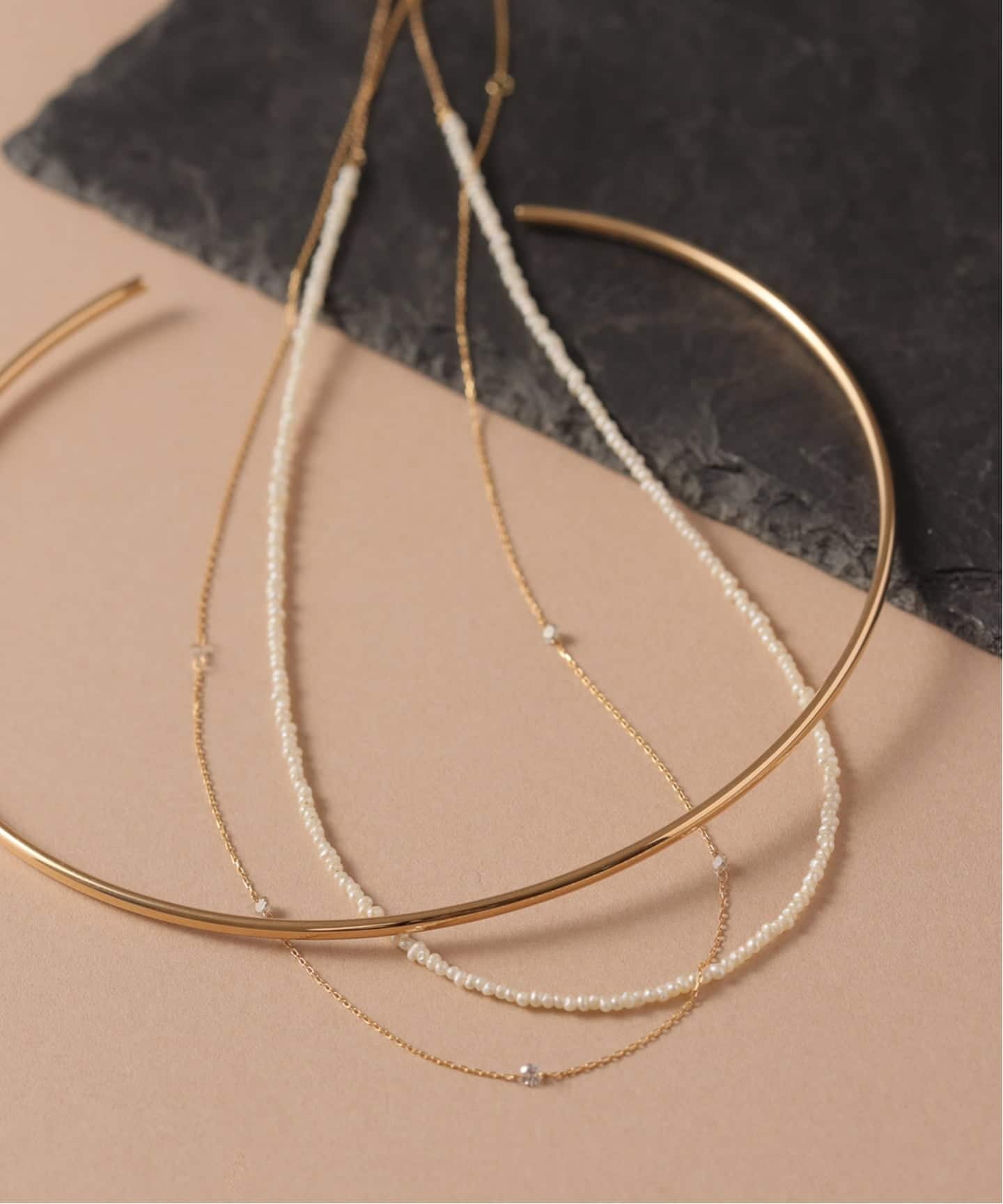 2.5パイプCガタチョーカー K10（ネックレス）｜Lilas（リラ）の通販