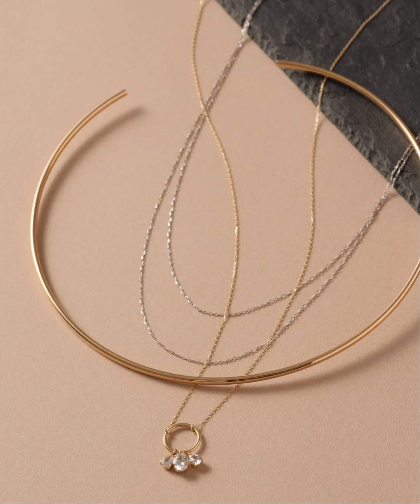 2.5パイプCガタチョーカー K10（ネックレス）｜Lilas（リラ）の通販