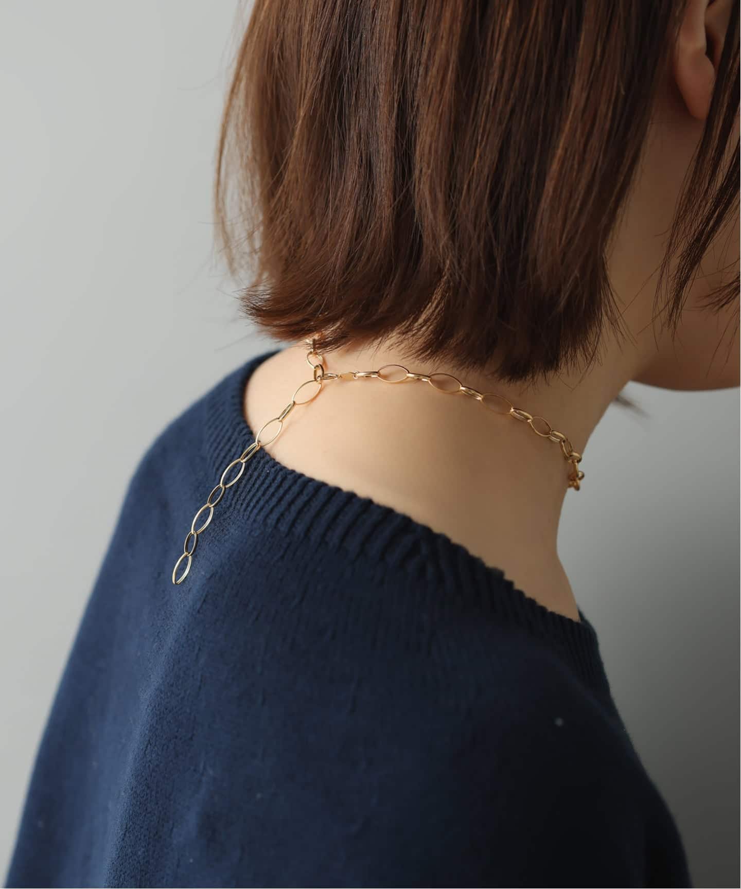 オーバルチェーンネックレス K18（ネックレス）｜Lilas（リラ）の通販