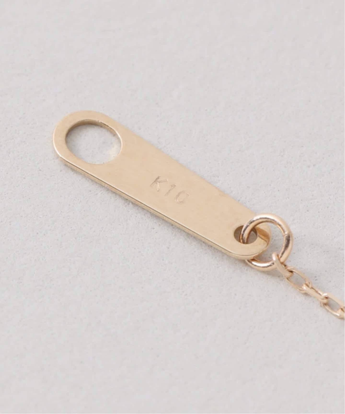 テクスチャーオーバルモチーフネックレス K10（ネックレス）｜Lilas