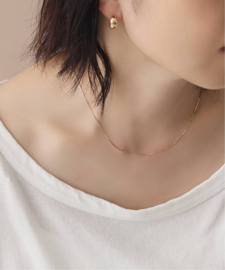 コンパクトチェーン38cmネックレス K10（ネックレス）｜Lilas（リラ 