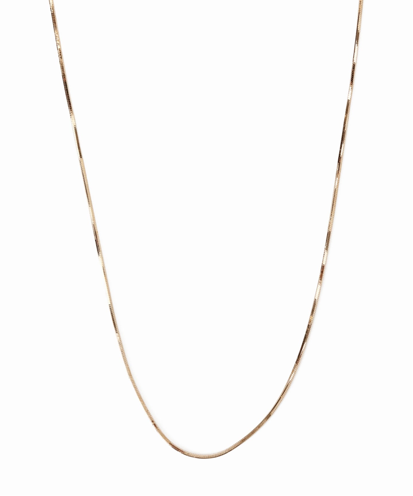 コンパクトチェーン38cmネックレス K10（ネックレス）｜Lilas（リラ