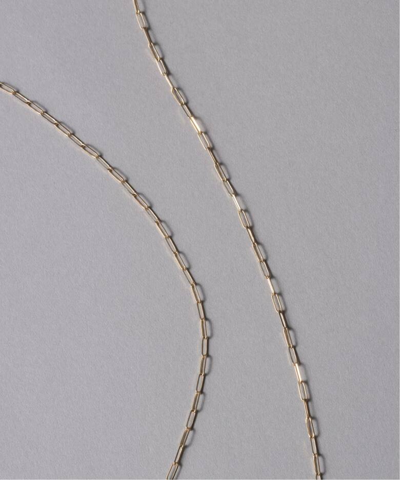 ペーパークリップチェーン50cmネックレス K10（ネックレス）｜Lilas 