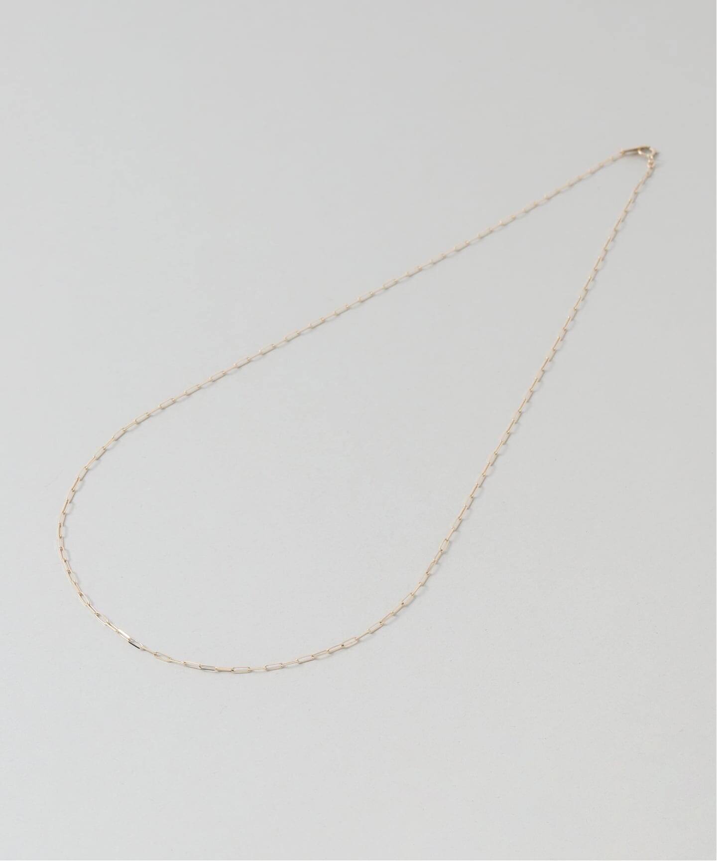 ペーパークリップチェーン50cmネックレス K10（ネックレス）｜Lilas