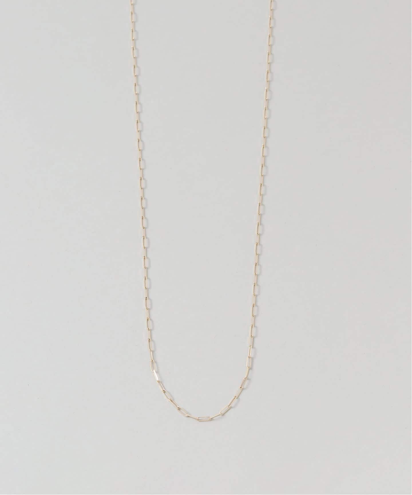 ペーパークリップチェーン50cmネックレス K10（ネックレス）｜Lilas