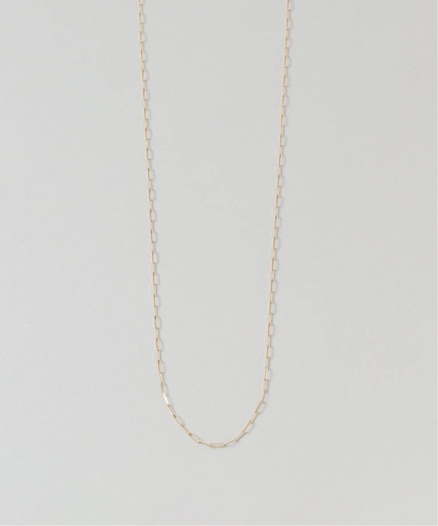 ペーパークリップチェーン50cmネックレス K10（ネックレス）｜Lilas 