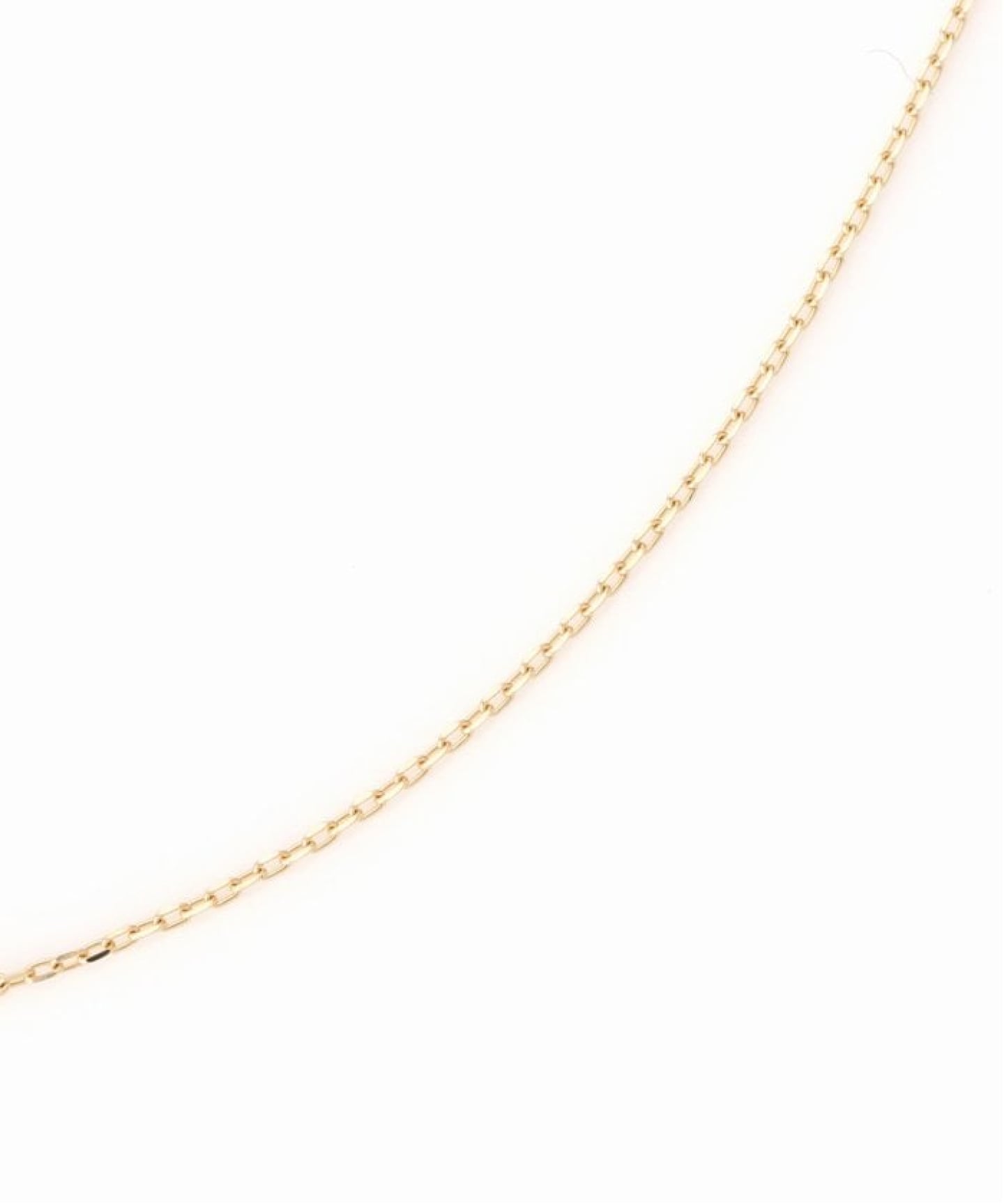 10mmオーバルテクスチャーモチーフ50cmネックレス K10（ネックレス