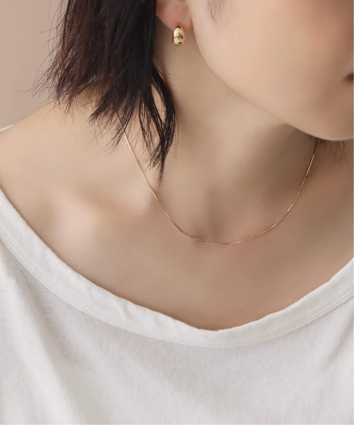 L*S様 K10ネックレス ゴールド 38cm コンパクトチェーン38cmネックレス K10（ネックレス）｜Lilas（リラ