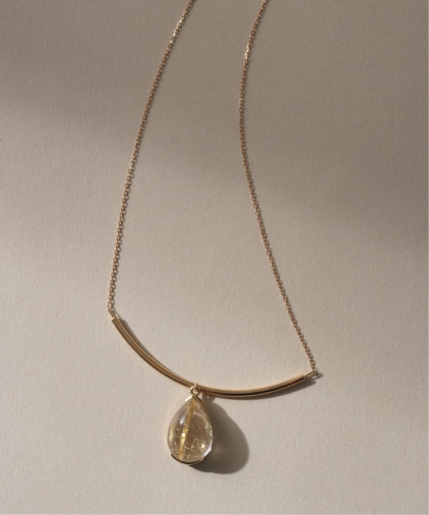 スイングルチルクォーツネックレス K10（ネックレス）｜Lilas（リラ