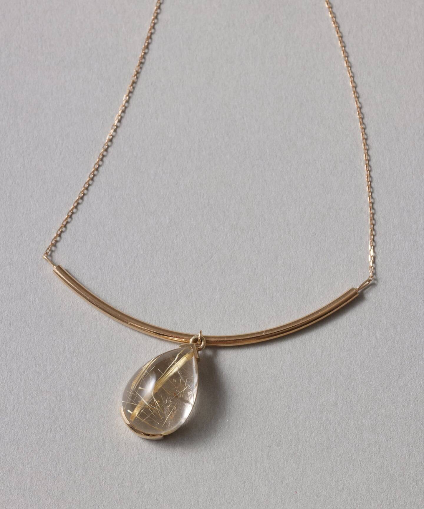 スイングルチルクォーツネックレス K10（ネックレス）｜Lilas（リラ