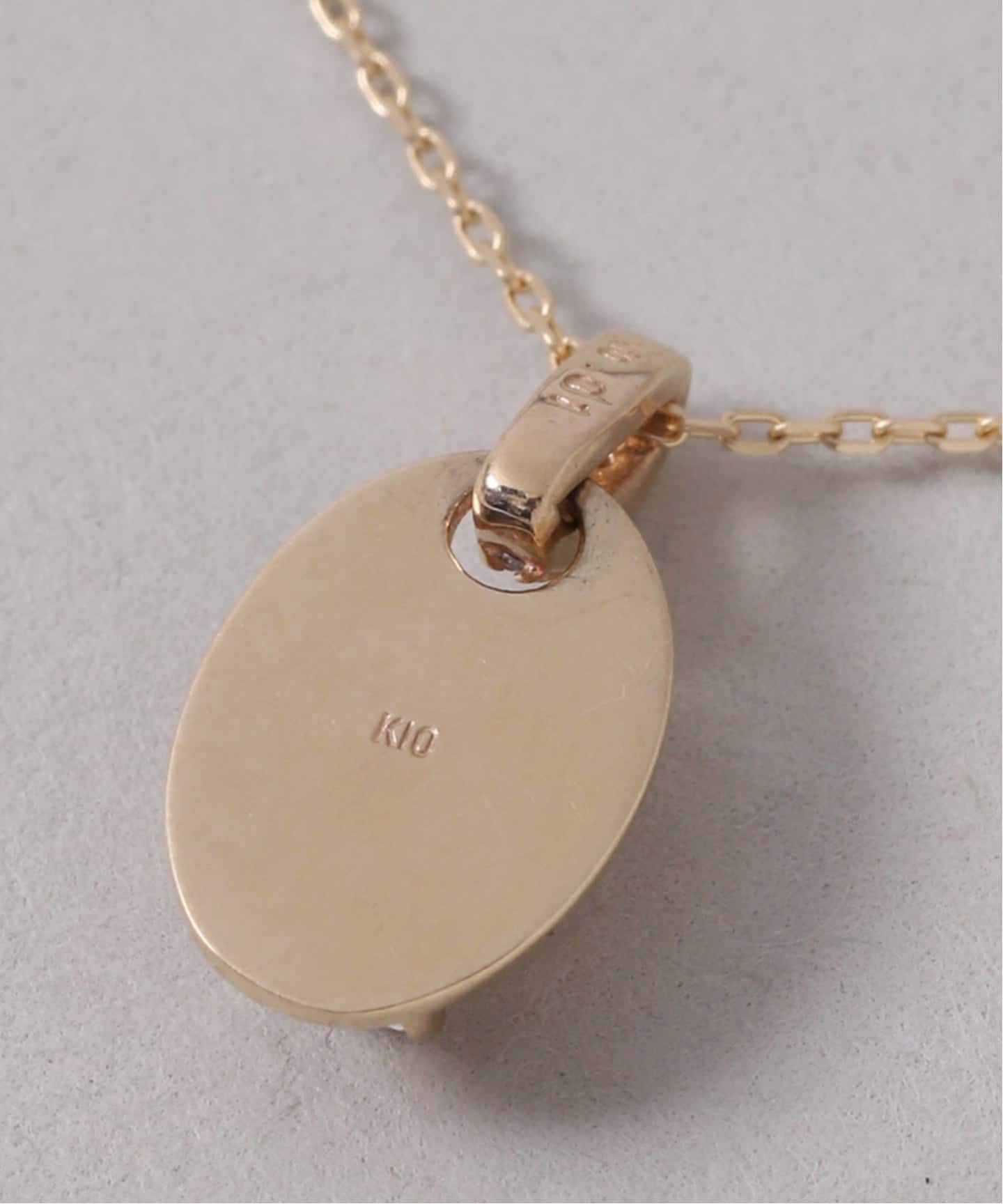 メレダイヤバチカンホワイトトパーズ45cmネックレス K10（ネックレス