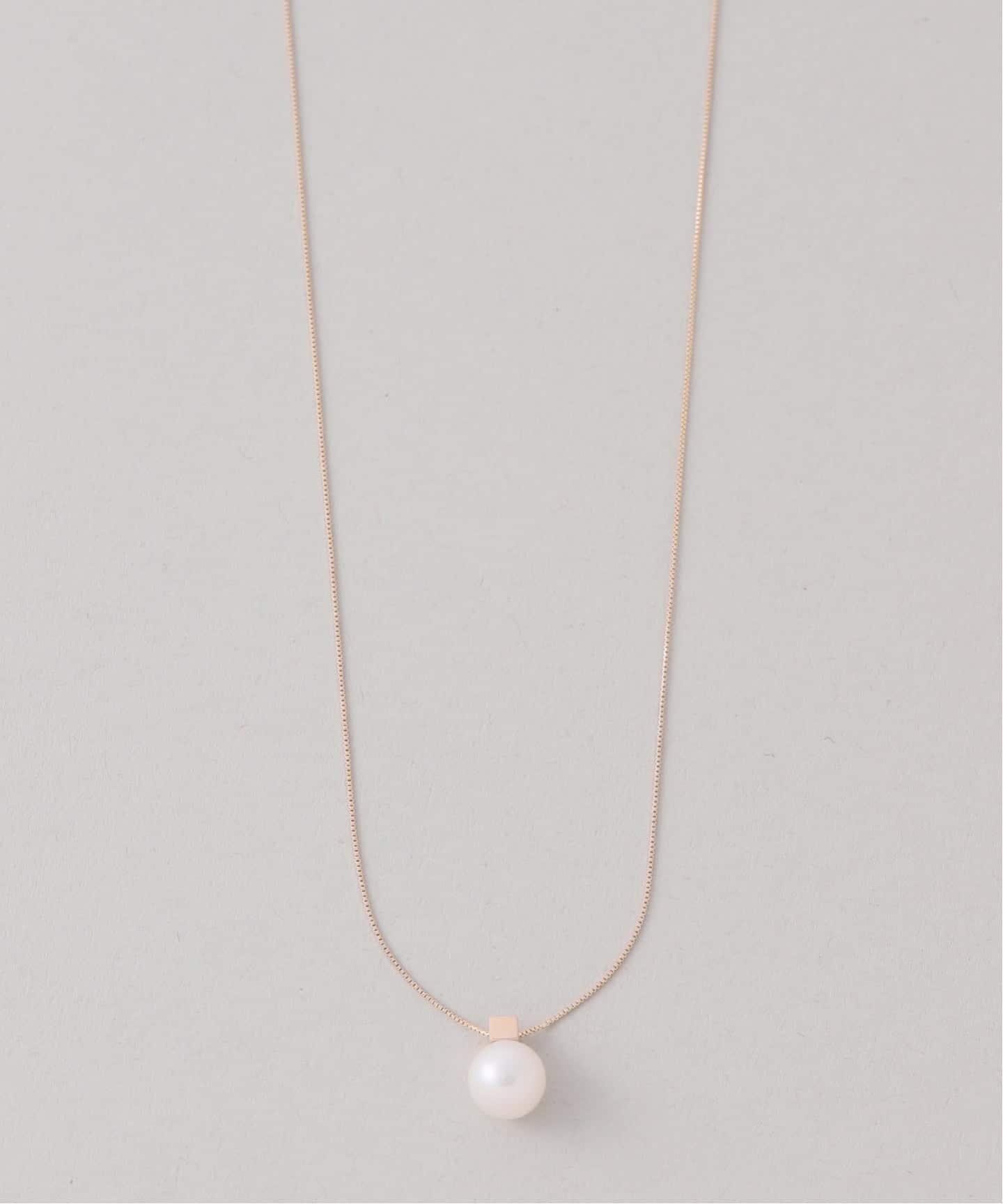 WEB限定》パール*キューブネックレス K10（ネックレス）｜Lilas（リラ