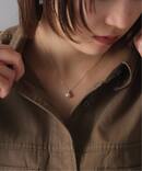 《WEB限定》パール*キューブネックレス K10