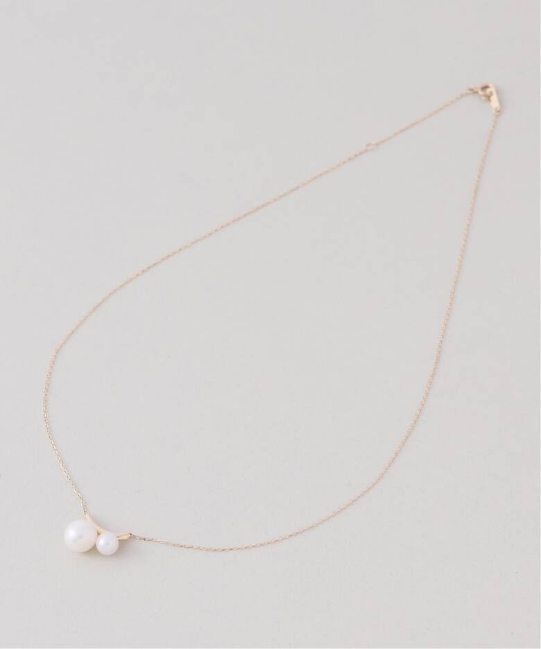 WEB限定》ダブルパールネックレス K10（ネックレス）｜Lilas（リラ）の 