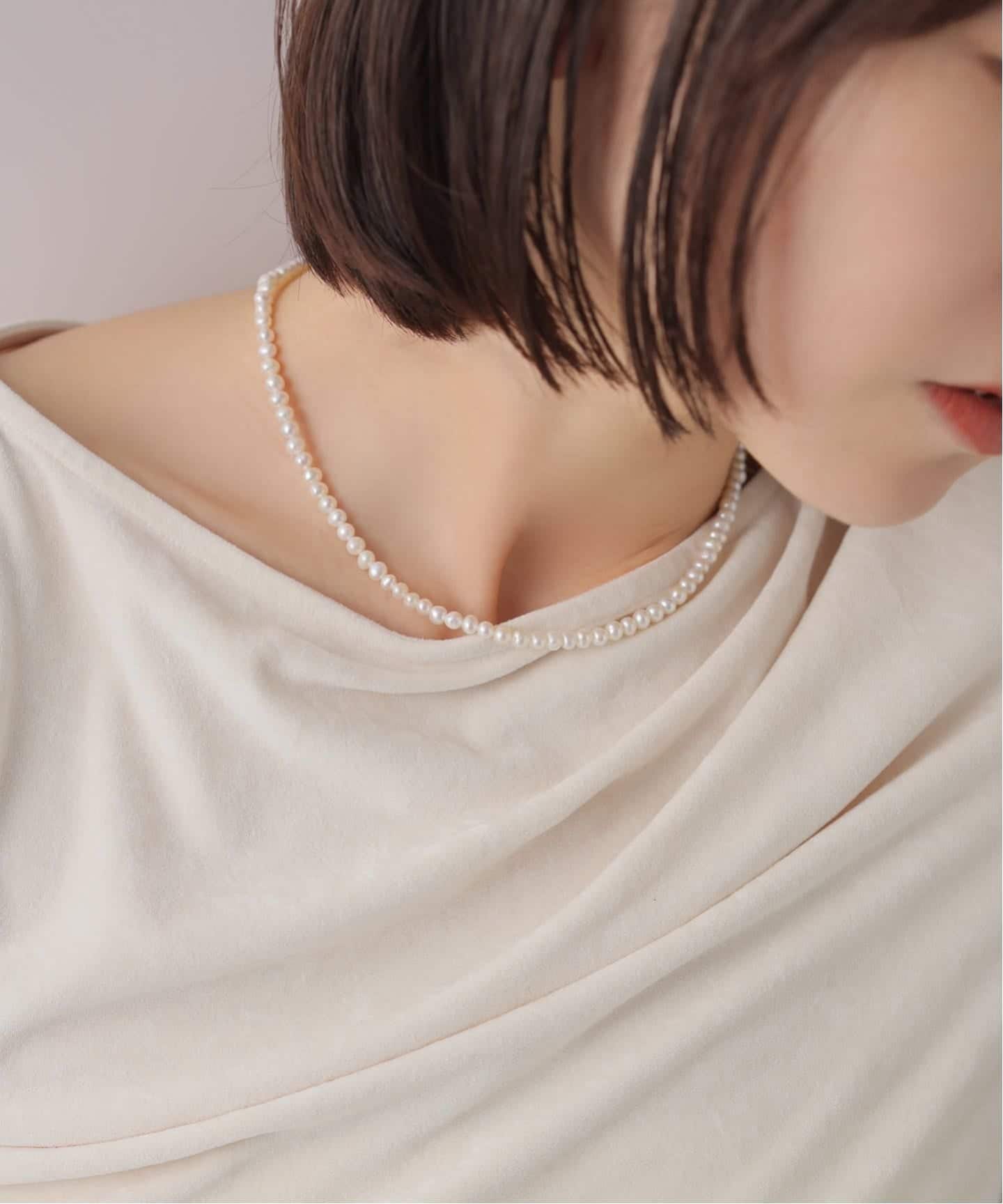ポテトパール38cmネックレス SV（ネックレス）｜Lilas（リラ）の通販