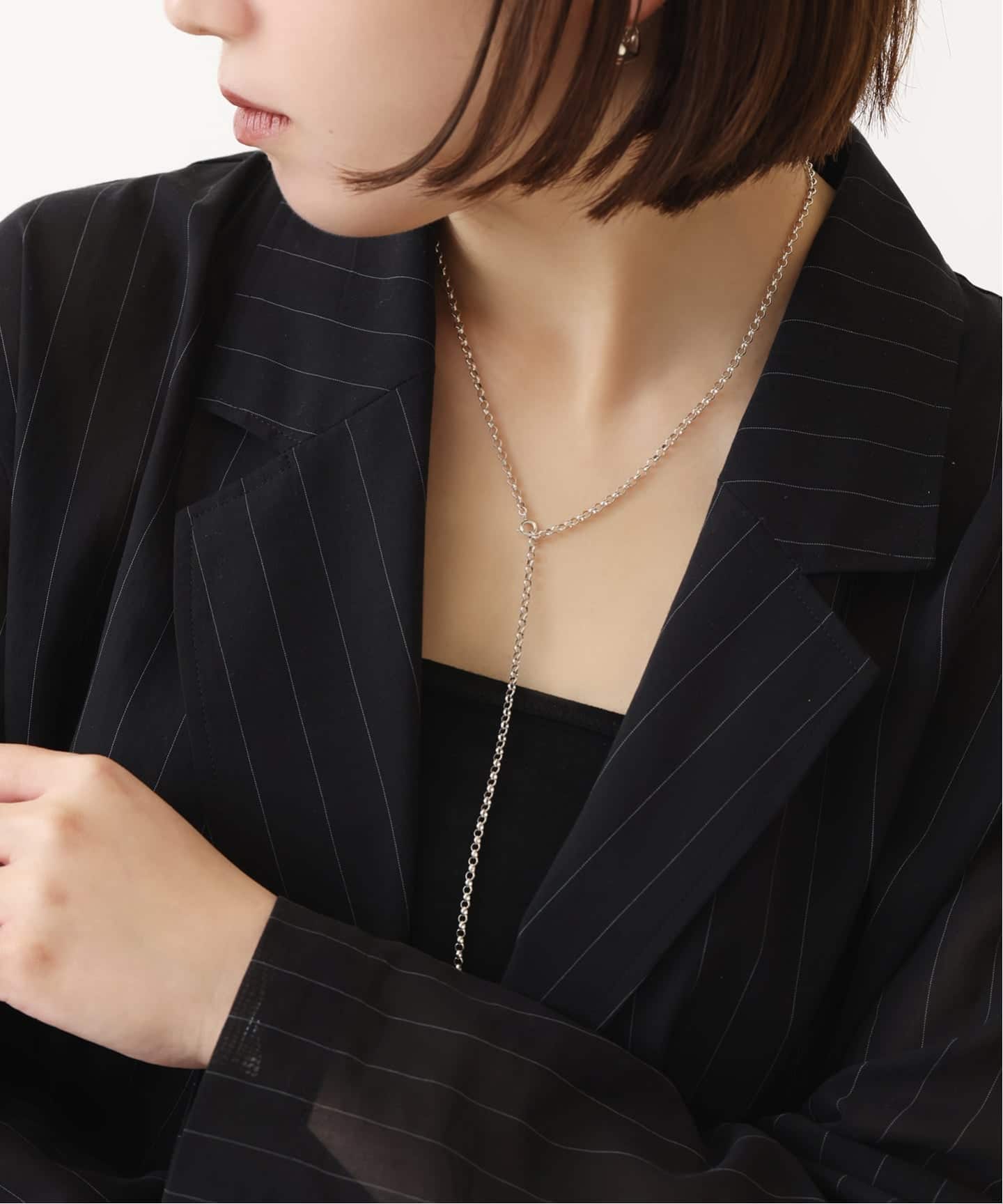 SAMH by LILAS】ラウンドチェーン60cmネックレス SV（ネックレス