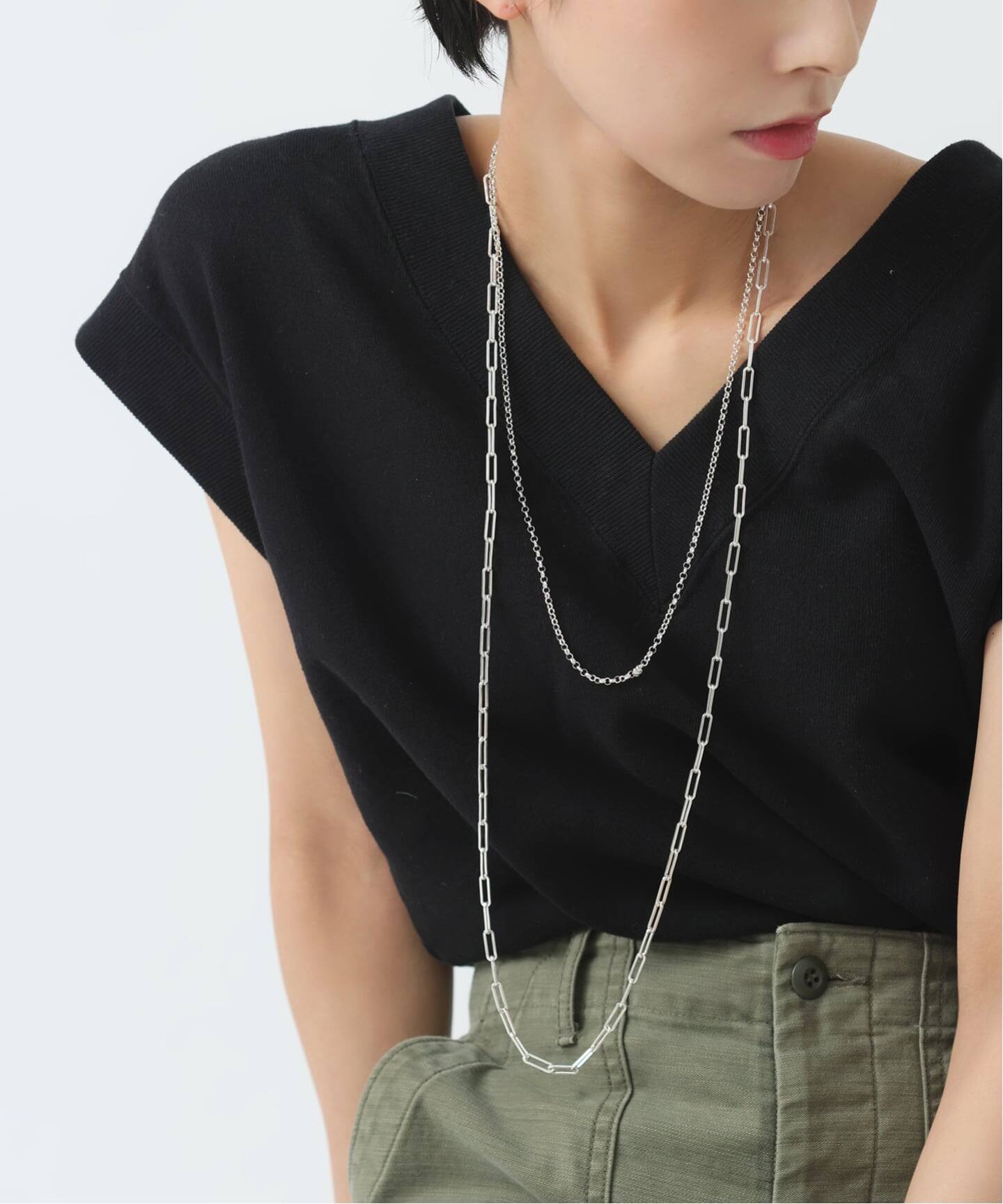 SAMH by LILAS】ラウンドチェーン60cmネックレス SV（ネックレス