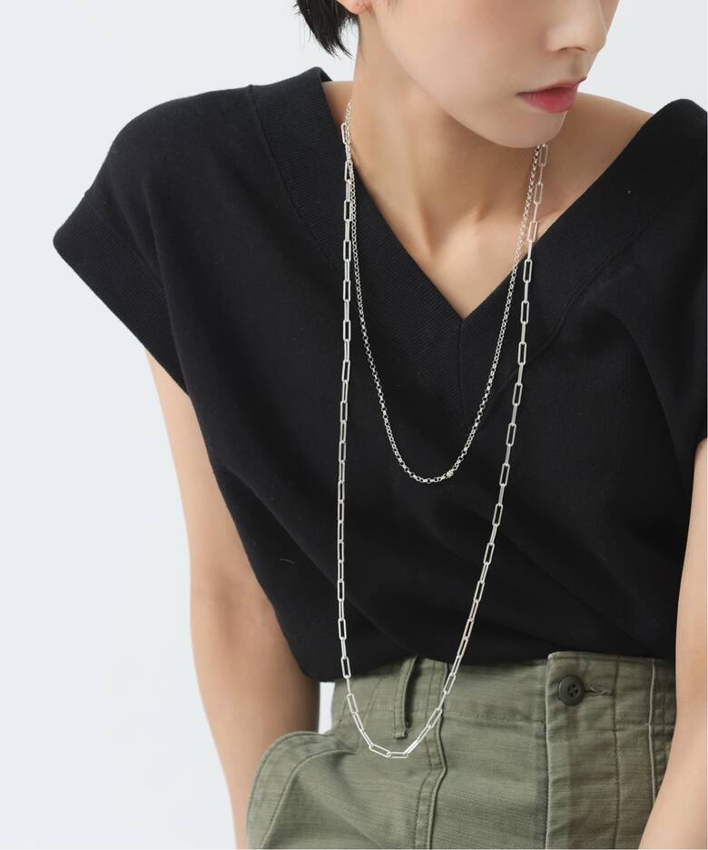 SAMH by LILAS】ラウンドチェーン60cmネックレス SV（ネックレス 