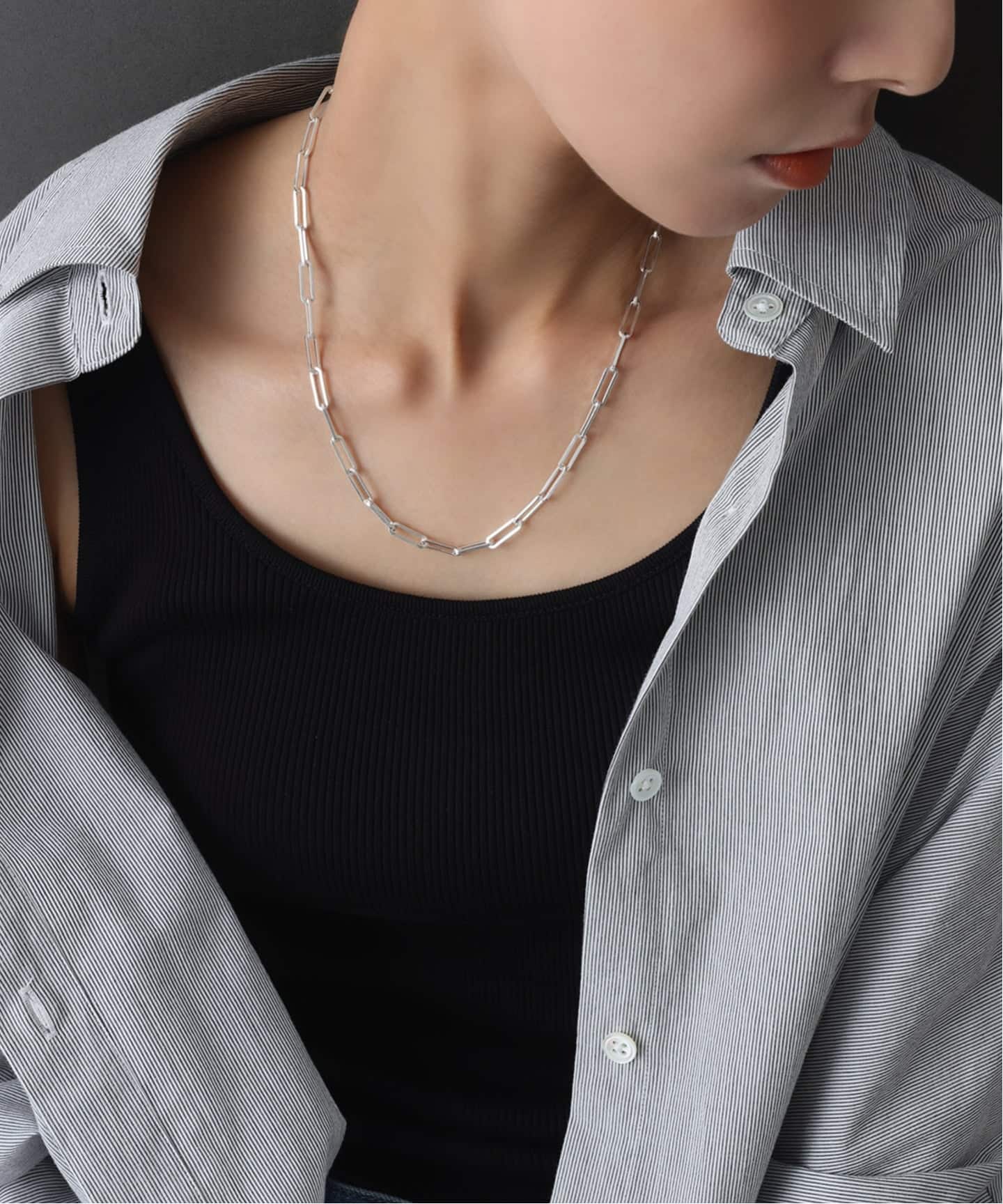 【SAMH by LILAS】Lilas アラメチェーン45cmネックレス SV SAMH by LILAS】アラメチェーン45cmネックレス SV（ネックレス