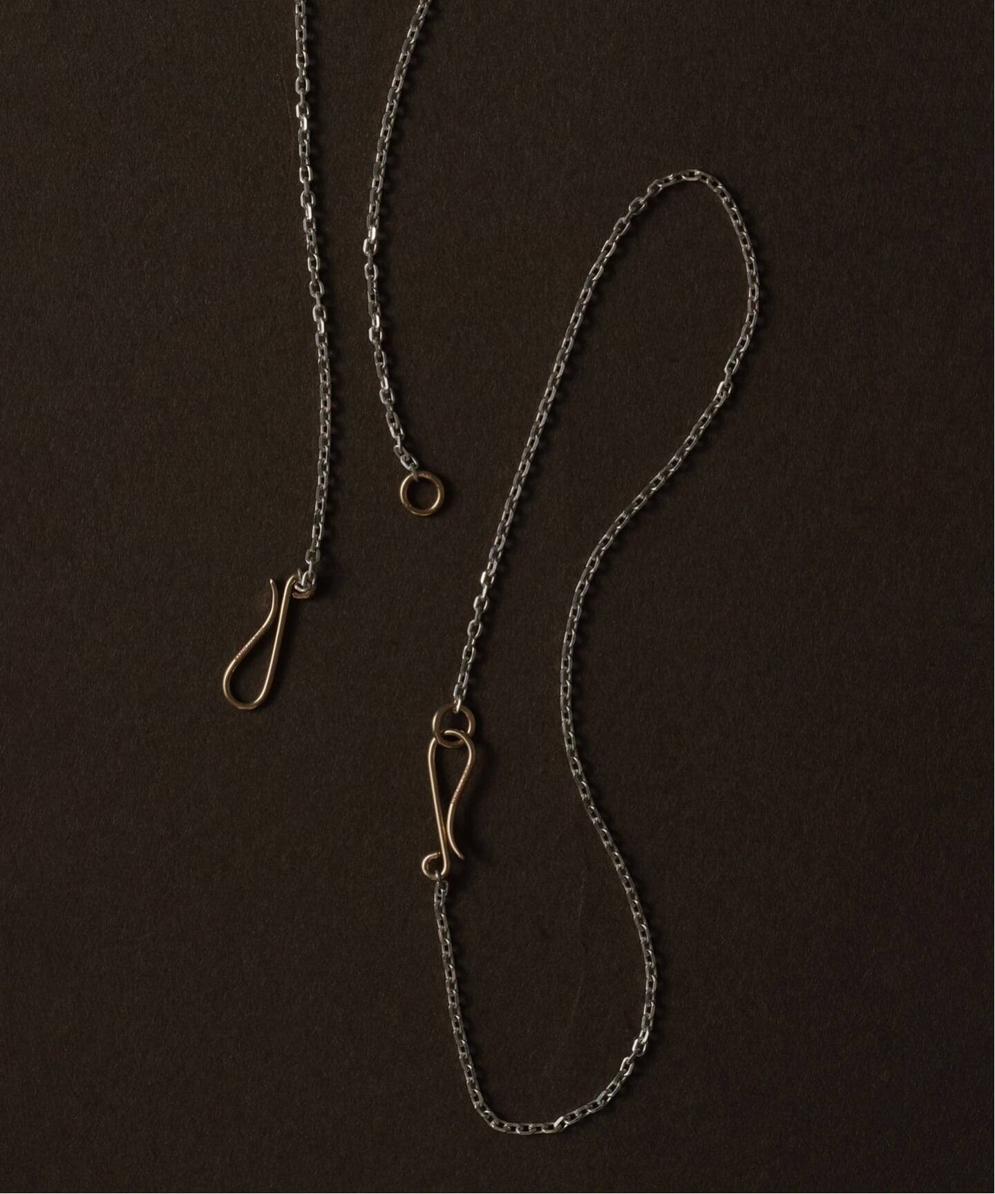 SAMH by LILAS】デタッチャブルフックネックレス K10*SV（ネックレス